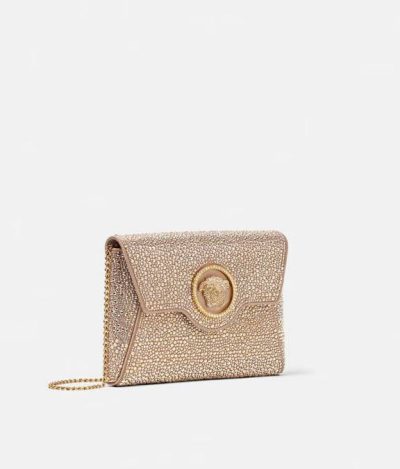 VERSACE CRYSTAL LA MEDUSA ENVELOPE CLUTCH