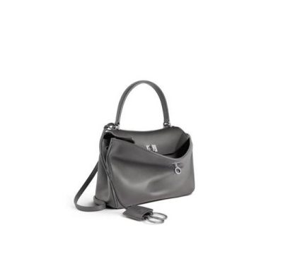 BALENCIAGA WOMEN'S RODEO HANDBAG MINI IN SUEDE GREY