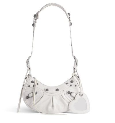 Balenciaga Women's Le Cagole Shoulder Bag Xs in White