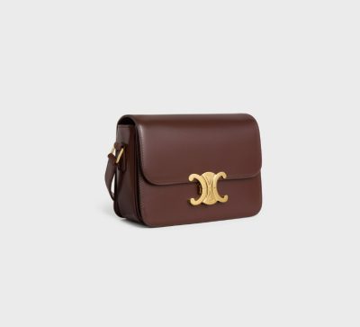 Celine Teen Triomphe Bag in shiny calfskin