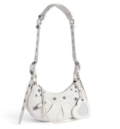 Balenciaga Women's Le Cagole Shoulder Bag Xs in White