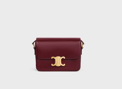 CELINE TEEN TRIOMPHE BAG IN SHINY CALFSKIN
