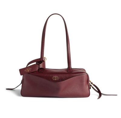 Balenciaga Women's Carrie Bowling Bag Small in Dark Burgundy