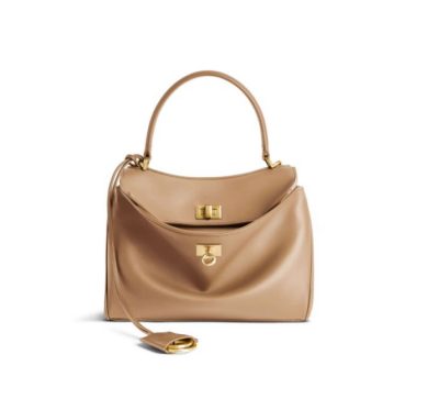 Balenciaga Women's Rodeo Handbag Mini in  Latte