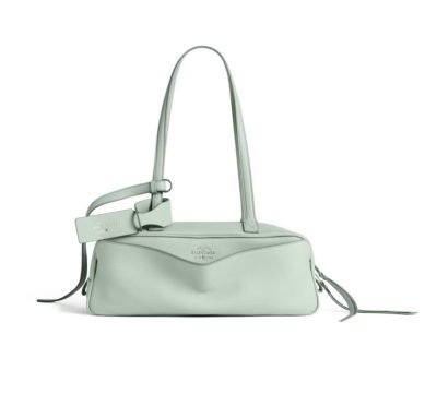Balenciaga Women's Carrie Bowling Bag Small in Mineral Green