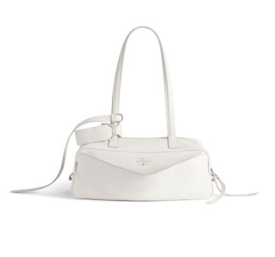 Balenciaga Women's Carrie Bowling Bag Small in White