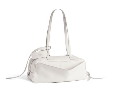 Balenciaga Women's Carrie Bowling Bag Small in White