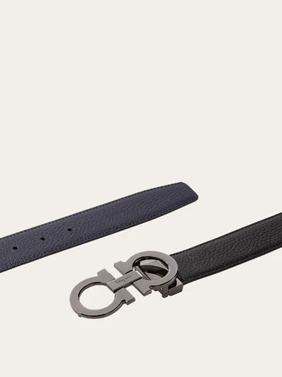 Ferragamo Reversible and adjustable Gancini belt