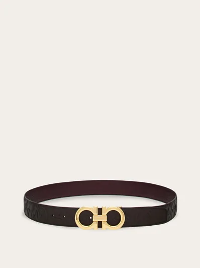 Ferragamo Reversible and adjustable Gancini belt