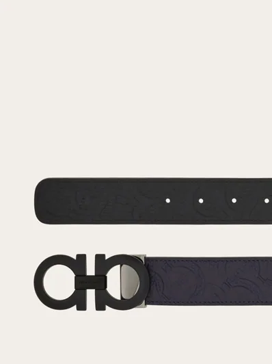 Ferragamo Reversible and adjustable Gancini belt