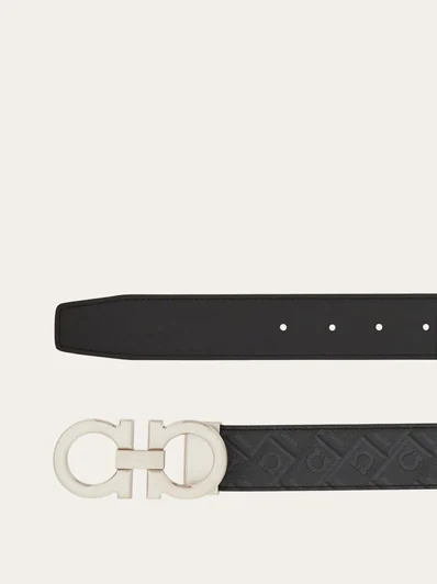 Ferragamo Reversible and adjustable Gancini belt