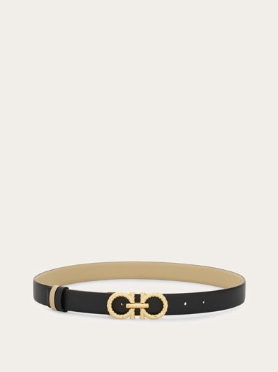 Ferragamo Adjustable and reversible Gancini belt