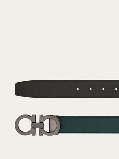 Ferragamo Reversible and adjustable Gancini belt