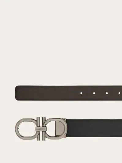 Ferragamo Reversible and adjustable Gancini belt