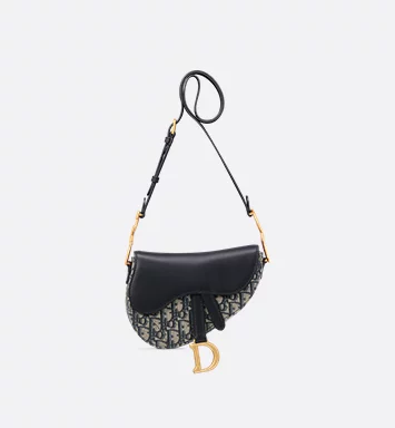Dior Mini Soft Saddle Bag with Strap
