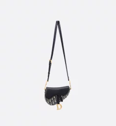 Dior Mini Soft Saddle Bag with Strap