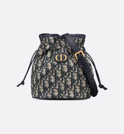 Dior 30 Montaigne Mini Bucket Bag with Drawstring