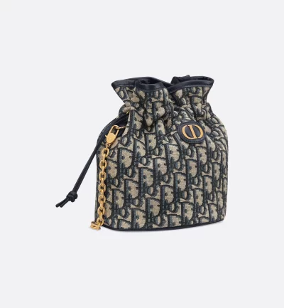 Dior 30 Montaigne Mini Bucket Bag with Drawstring