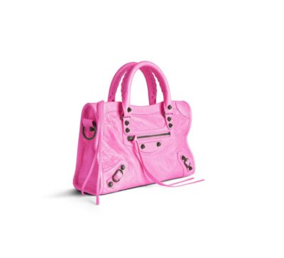 Balenciaga Women's Le City Bag Small in Glossy Pink