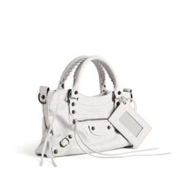 Balenciaga Women's Le City First Bag in White