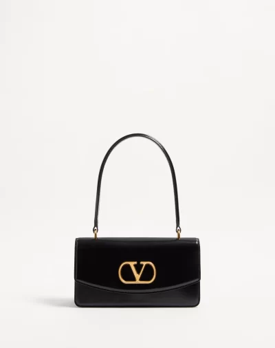 Valentino Garavani Vain Bag With Handle In Shiny Calfskin