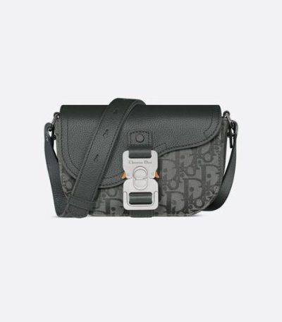 Dior Mini Saddle Messenger Bag with Flap