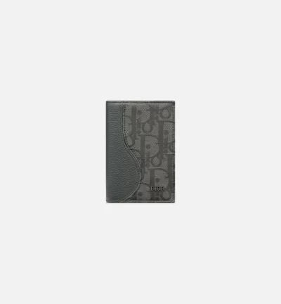 Dior Saddle Vertical Bifold Card Holder