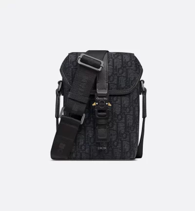 Dior Mini Hit the Road Vertical Messenger Bag with Flap