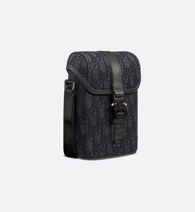 Dior Mini Hit the Road Vertical Messenger Bag with Flap