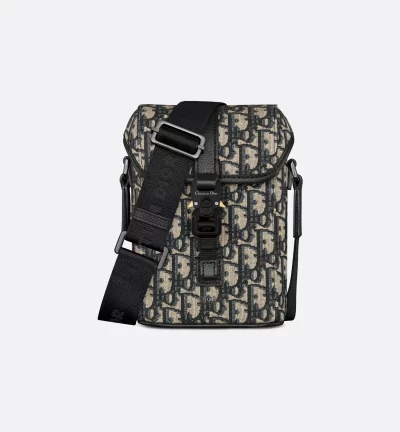 Dior MiniHit the Road Vertical Messenger Bag with Flap