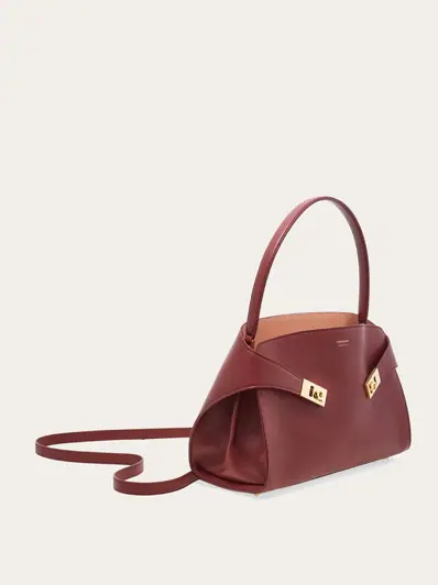 Ferragamo Hug soft bicolor shoulder bag (M)