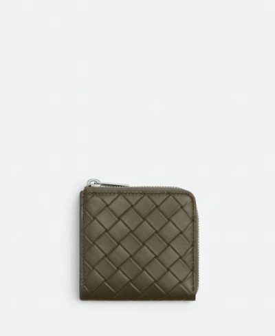 Botagge Veneta Intrecciato Stamp Zip Around Wallet
