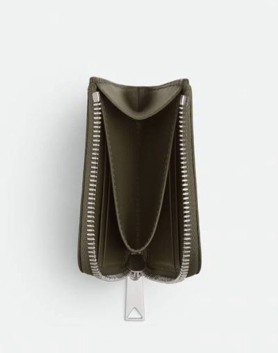 Botagge Veneta Intrecciato Stamp Zip Around Wallet