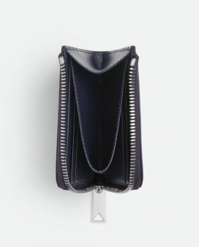 Botagge Veneta Intrecciato Stamp Zip Around Wallet