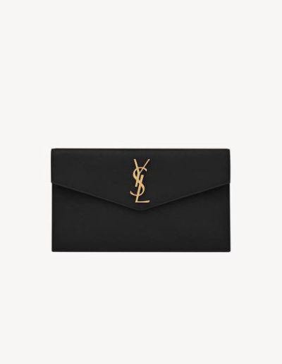 YSL UPTOWN POUCH IN GRAIN DE POUDRE LEATHER