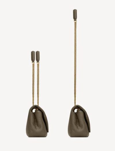 SAINT LAURENT CALYPSO MEDIUM IN GRAINED LAMBSKIN