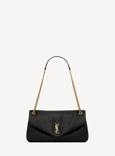 SAINT LAURENT CALYPSO MEDIUM IN GRAINED LAMBSKIN