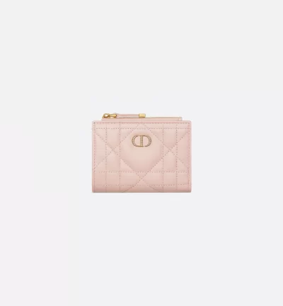 Dior Caro Dahlia Wallet with Crystals