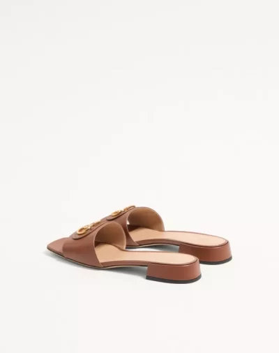 Valentino Vlogo Signature Slide Sandal In Calfskin 20Mm