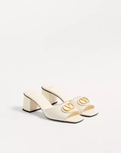 Valentino Vlogo Signature Slide Sandal In Calfskin 60Mm