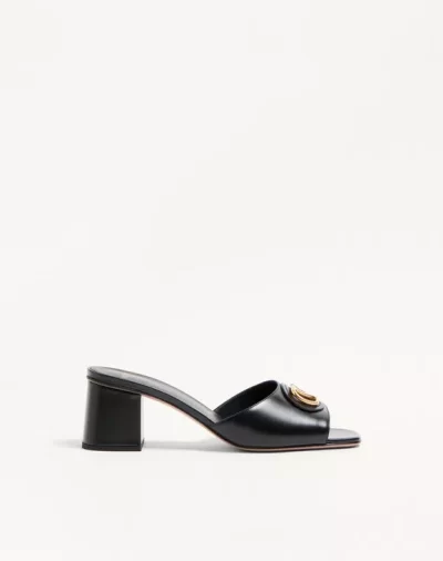 Valentino Vlogo Signature Slide Sandal In Calfskin 60Mm