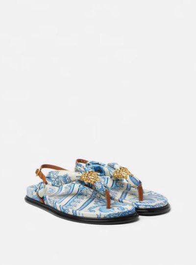 VERSACE UNDERWATER BAROCCO LA MEDUSA SANDALS