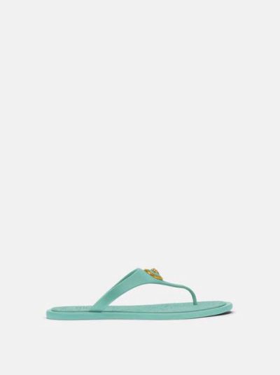 VERSACE ALIA RUBBER FLAT SANDALS