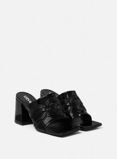 VERSACE MEDUSA '95 PATENT MULES 70 MM