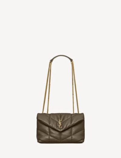 SAINT LAURENT TOY PUFFER IN NAPPA LEATHER
