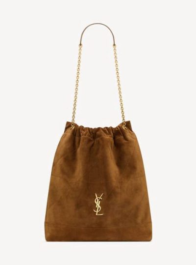 SAINT LAURENT JAMIE LARGE POCHON IN SUEDE