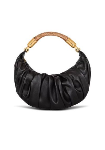 BALMAIN Medium Ebene bag in calfskin leather
