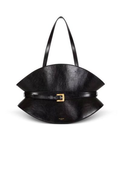 BALMAIN Shuffle Medium bag in leather