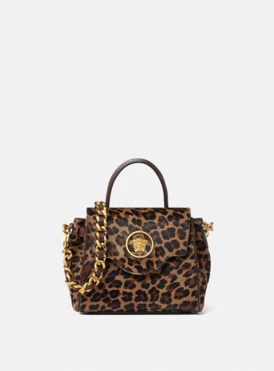 VERSACE LEOPARD LA MEDUSA SMALL HANDBAG