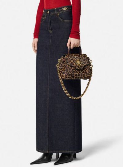 VERSACE LEOPARD LA MEDUSA SMALL HANDBAG